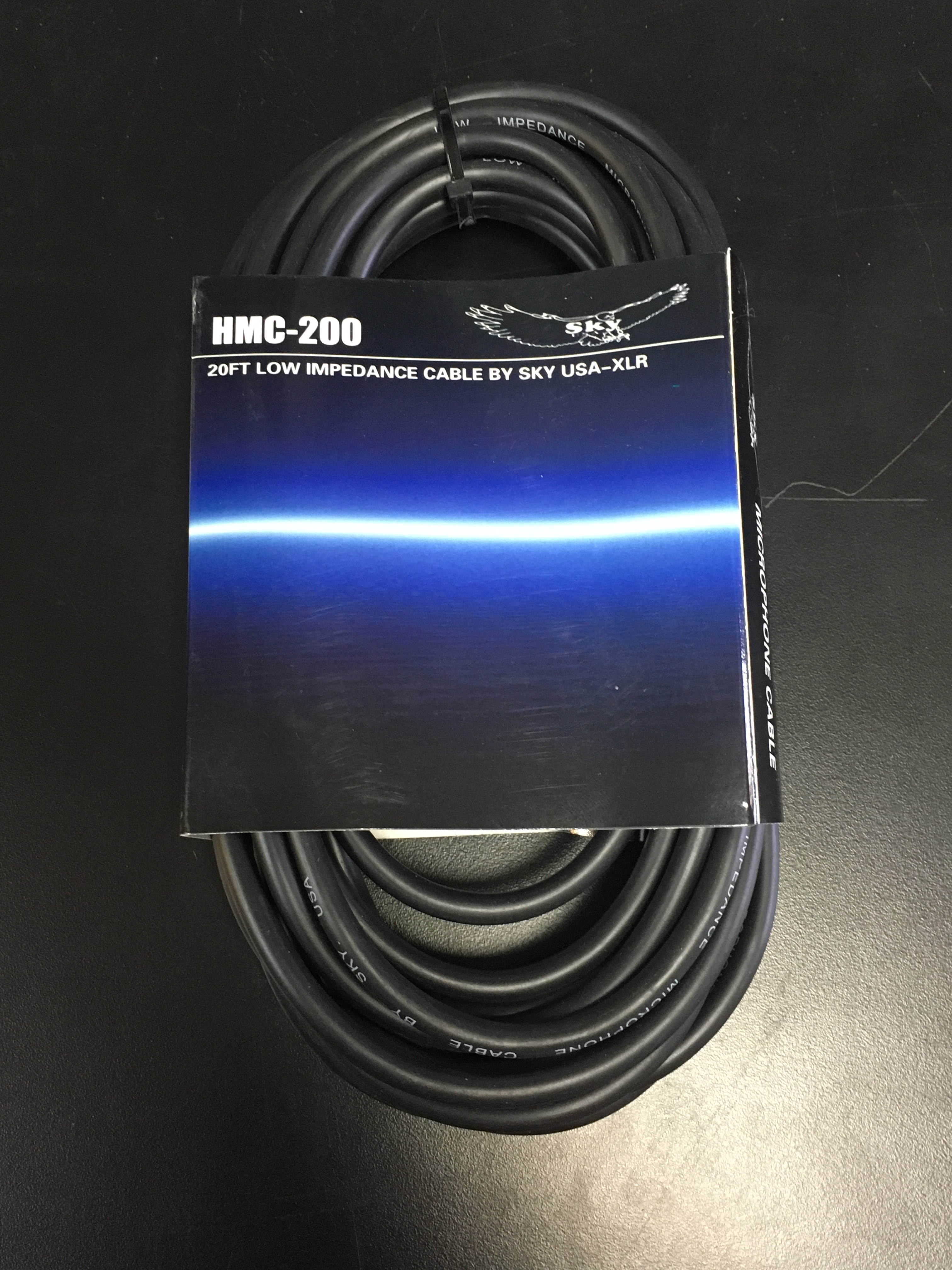 XLR Male to Female Microphone Cable - 20 Feet, Black