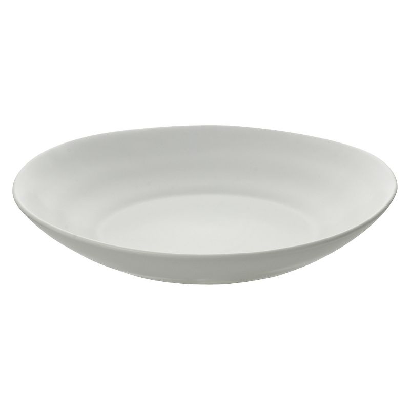 10 Strawberry Street Matte Wave Stoneware Pasta Plates 9.7" White - Set of 6