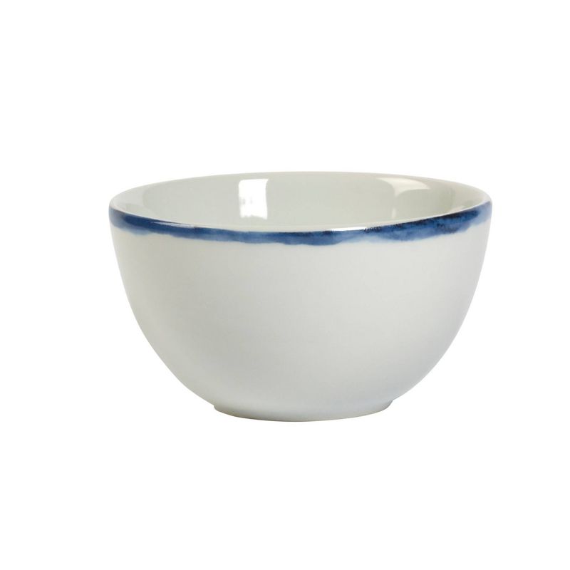 16pc Porcelain Marshall Dinnerware Set White - Elama