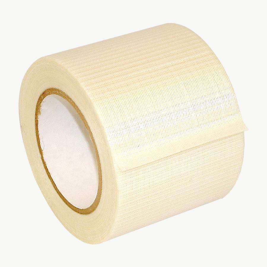 JVCC 762-BD Bi-Directional Filament Strapping Tape: 4 in x 60 yds. (Natural)