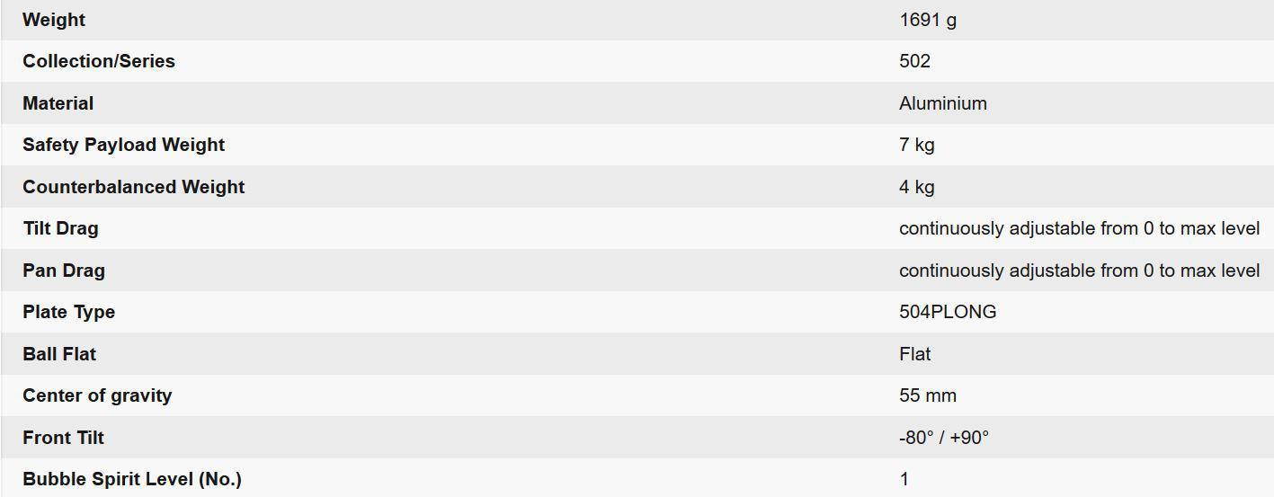 Manfrotto 502HD Pro Video Head with Flat Base (3/8"-16 Connection)