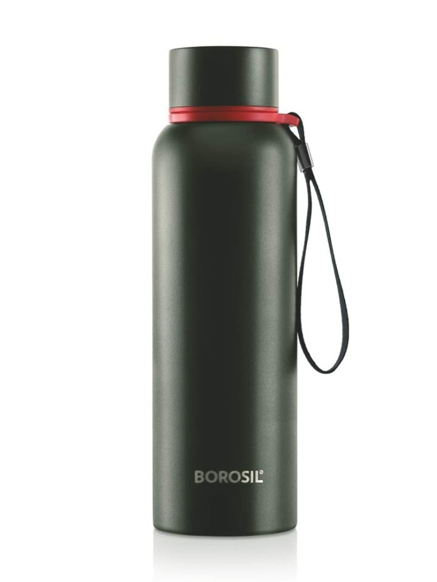 Borosil Green Stainless Steel Double Wall Vaccum Insulated Water Bottles (850ml)
