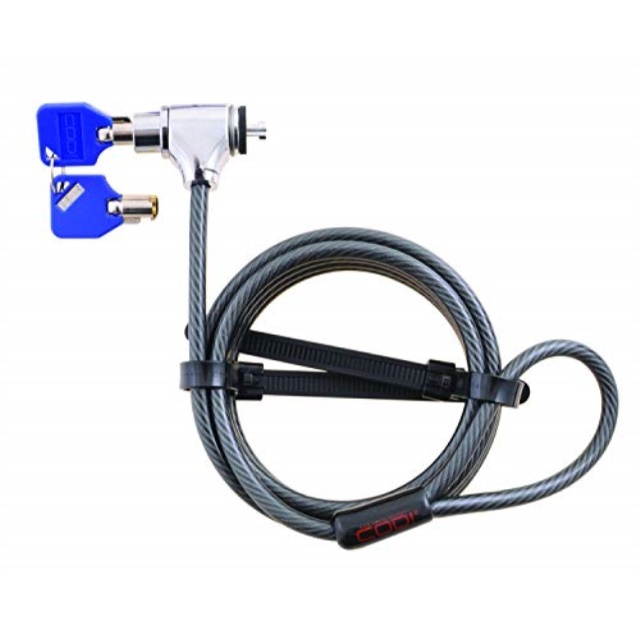 codi key cable lock, black a02001  integrated security solution for laptops, desktops and monitors