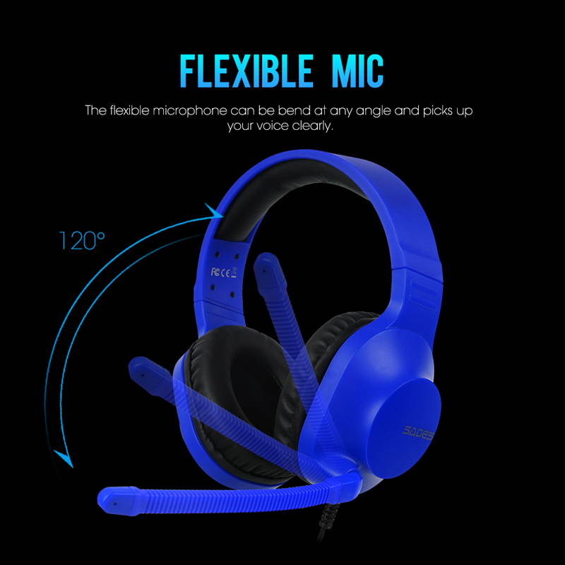SADES Spirits Gaming Headset Multi-Platform LightWeigth Headphones For PC,Laptop,PS4,XBOX ONE,Mobile,VR,Nintendo Switch (Blue)