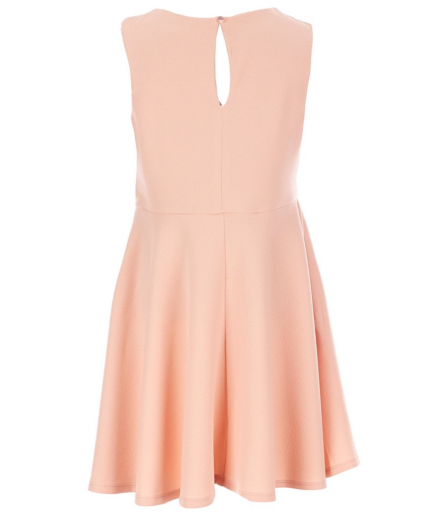 Poppies and Roses Big Girls 7-16 Ruffle-Bodice Fit-And-Flare Dress