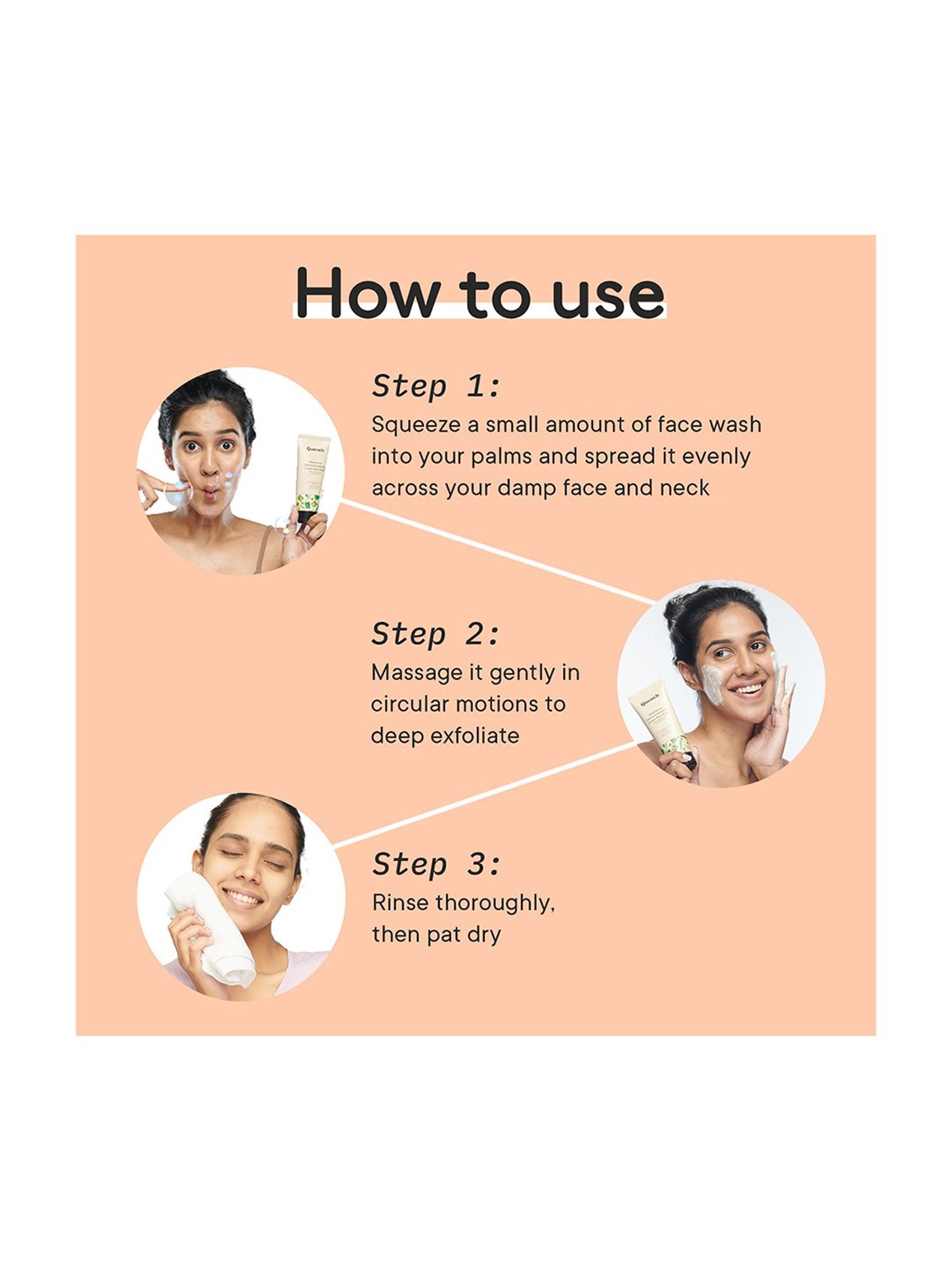 Quench Botanics Mesmerice Gentle Exfoliation Cream Face Wash - 100 ml