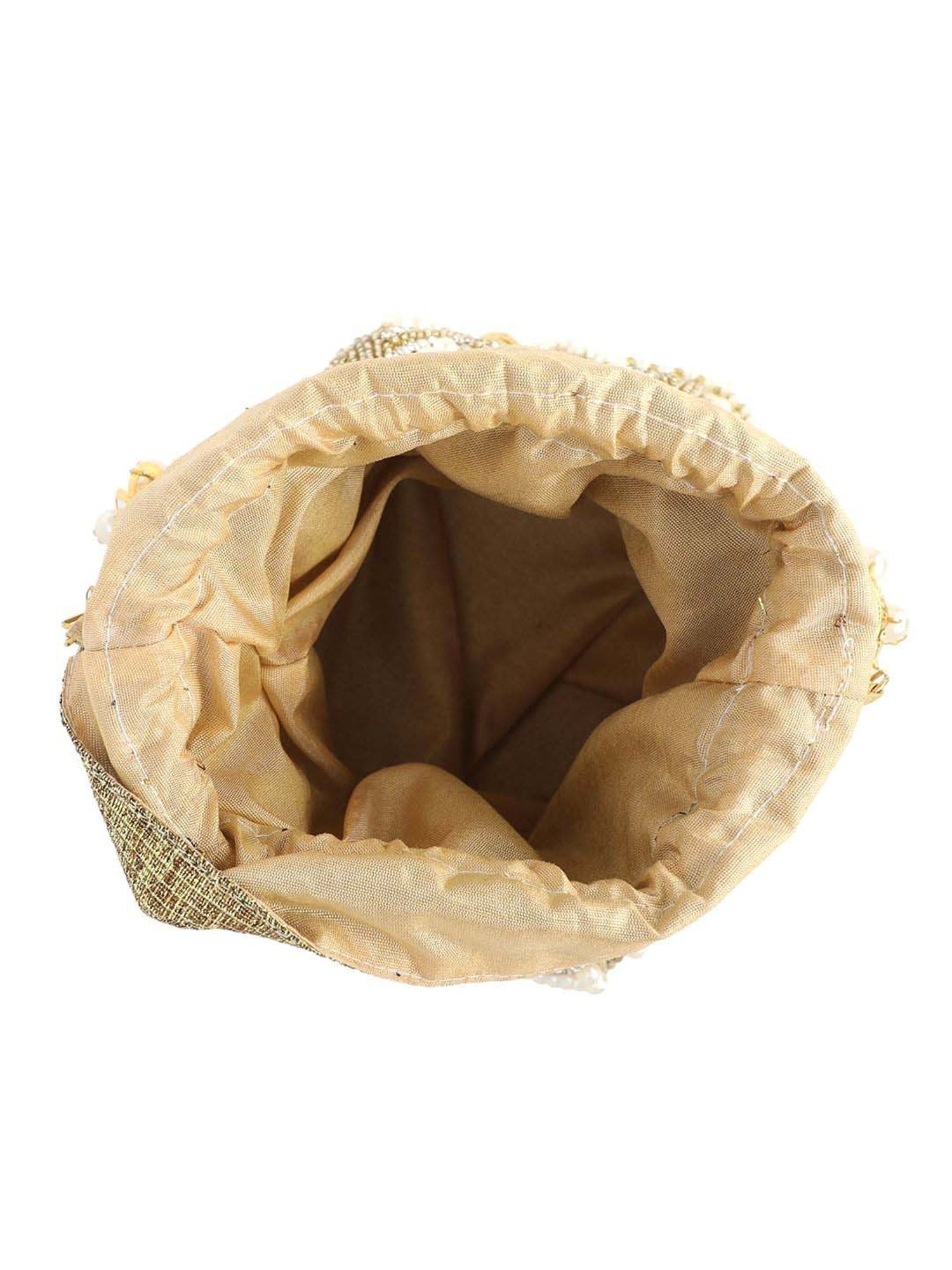 NR by Nidhi Rathi White Fabric Potli