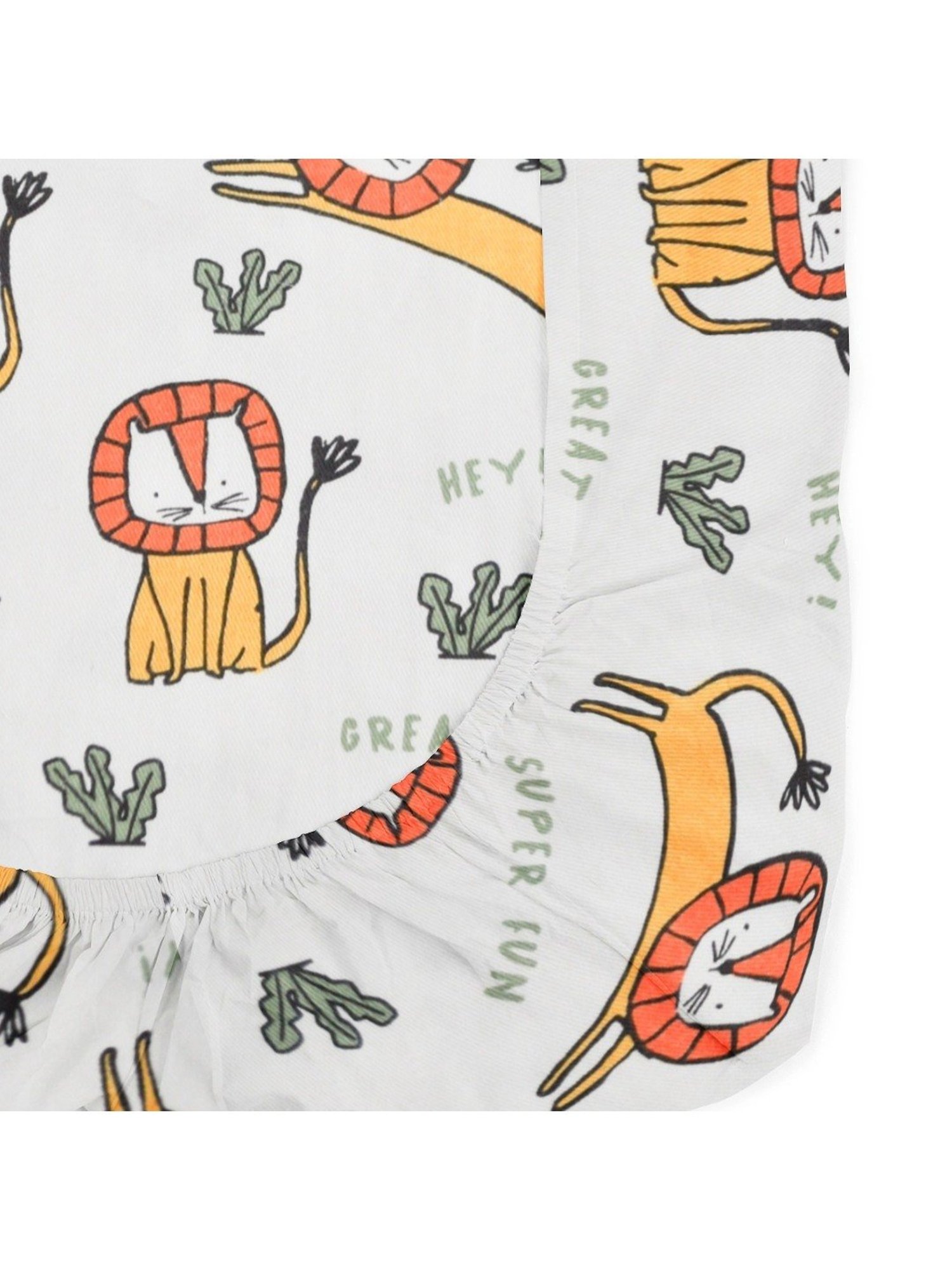 The Baby Atelier White Cotton Fitted Crib sheet