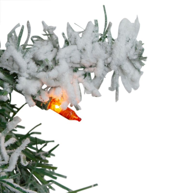 Northlight Frosted Pine Cone and Foliage Artificial Christmas Twig Wreath - 15 Inch, Unlit