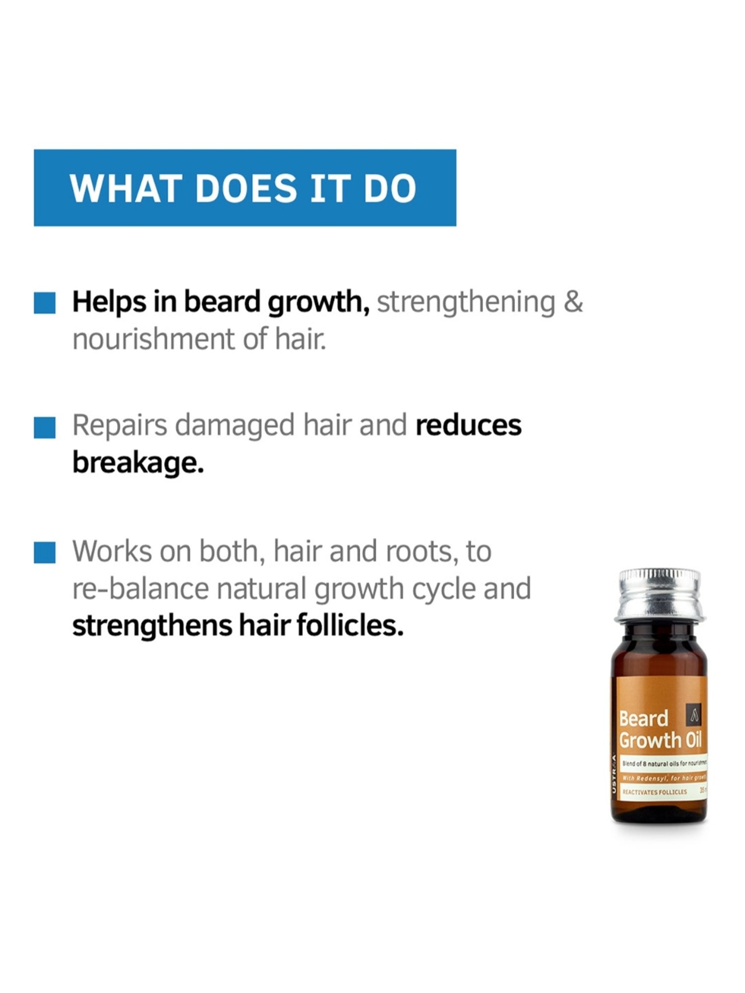 Ustraa Hair Vitalizer Shampoo & Beard Growth Oil