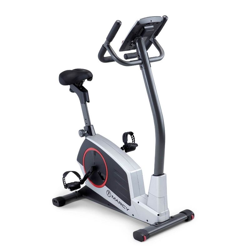 Body Flex Sports Body Rider BRF700 Stationary Full Body Cardio Exercise Upright Fan Bike with Dual Action Handlebars and Adjustable Seat