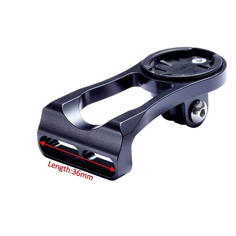 Out Front Bike Computer Combo Mount for Garmin Edge 200 500 510 520 800 810 820 1000 1030 Touring Black