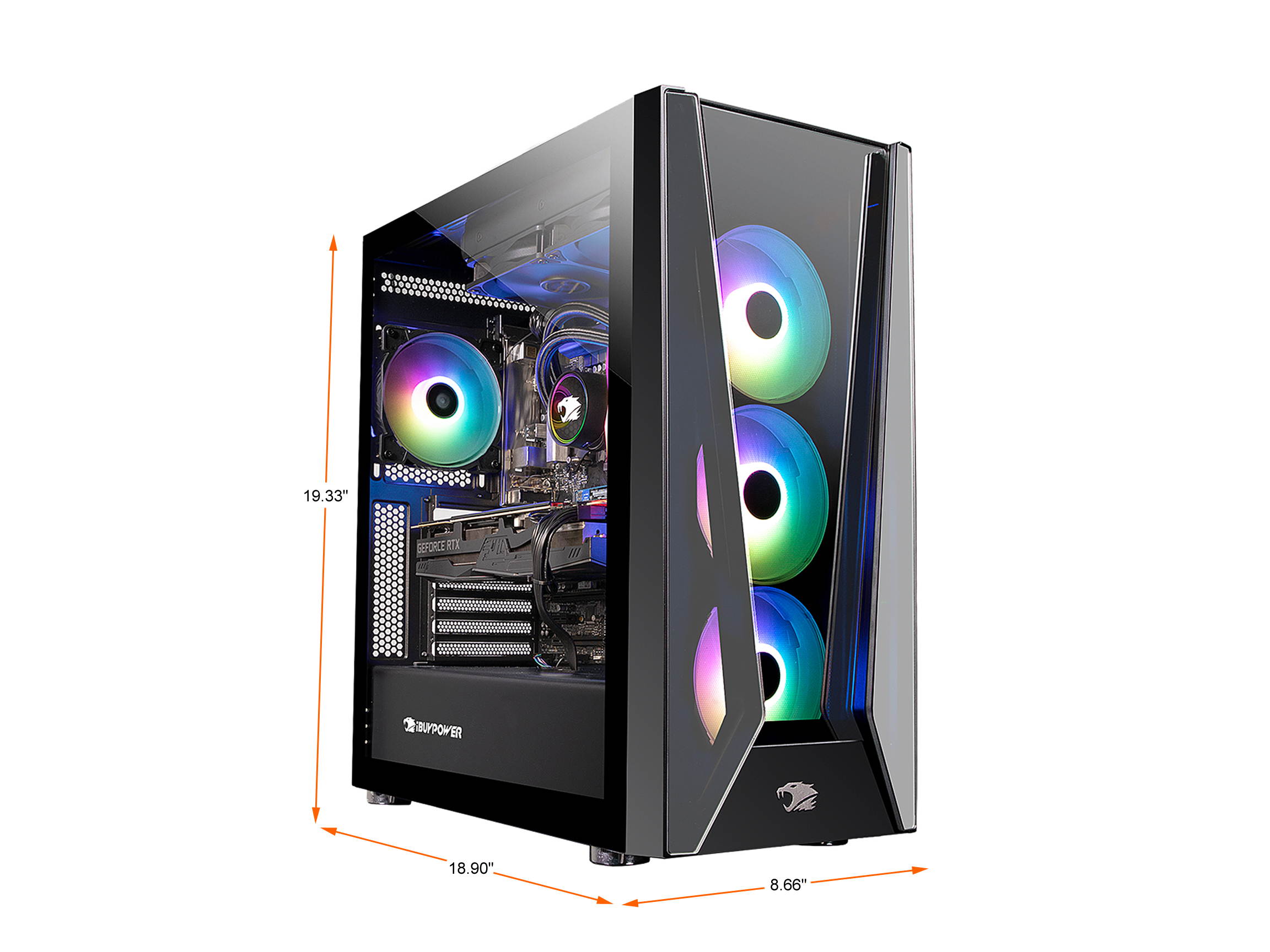 iBUYPOWER Gaming Desktop Trace5MR 177i Intel Core i9 11th Gen 11900KF (3.50 GHz) 16 GB DDR4 1 TB PCIe SSD NVIDIA GeForce RTX 3090 Windows 10 Home 64-bit