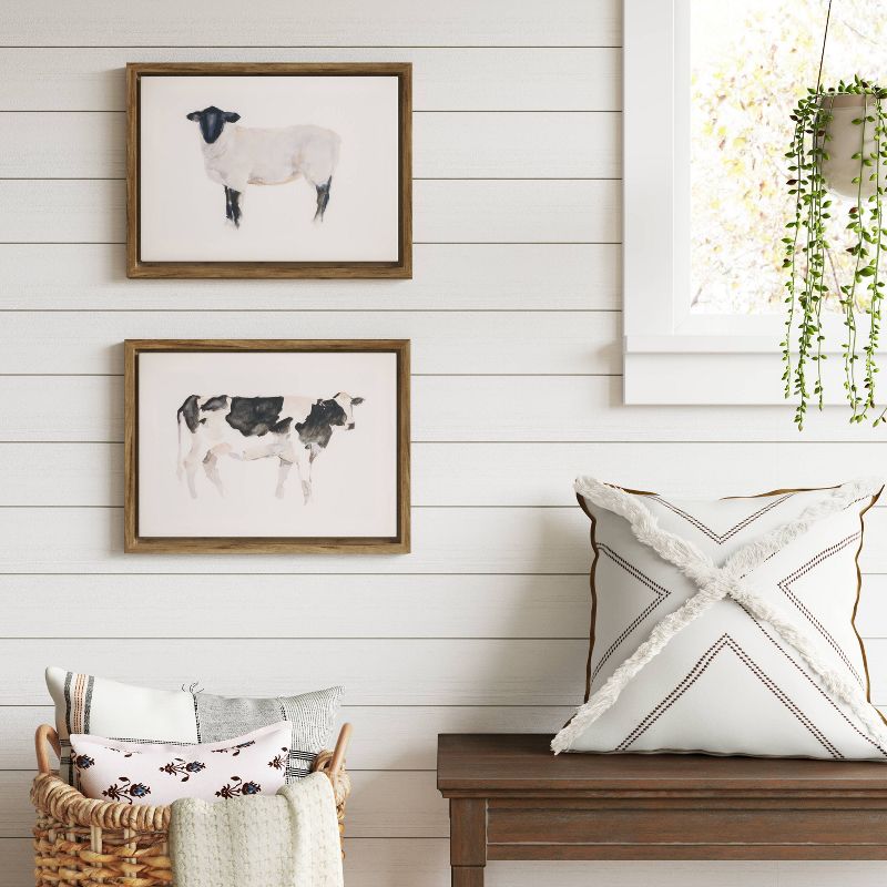 21" x 21" Weaving I by Mike Schick Framed Wall Art Print - Amanti Art