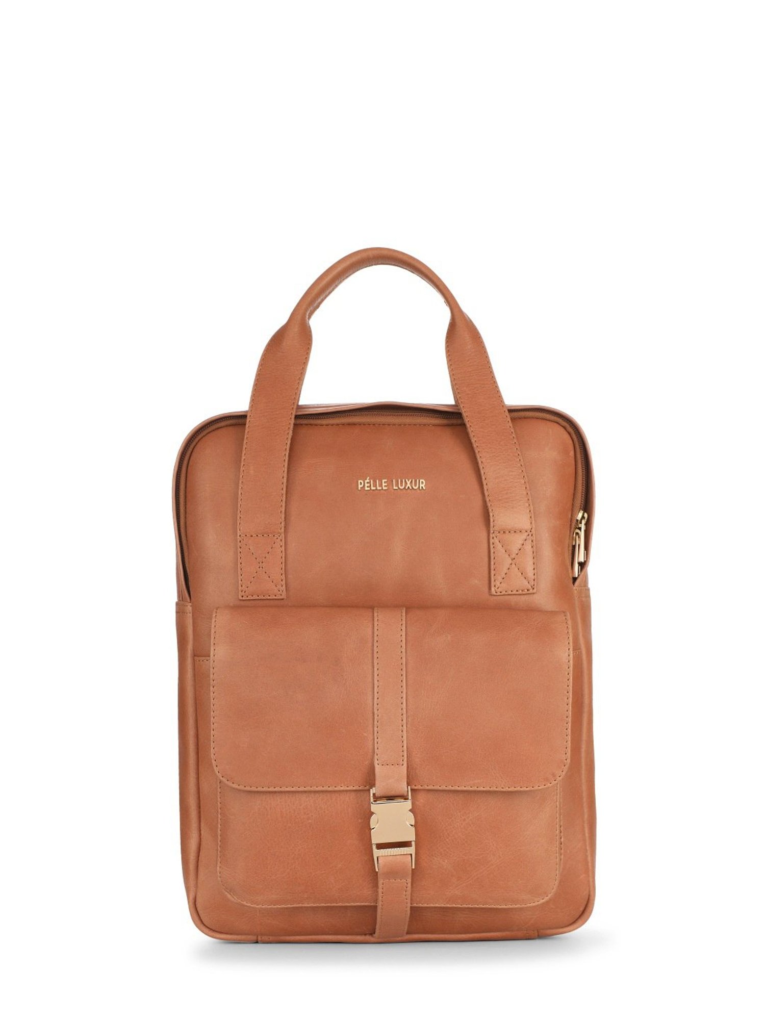 PELLE LUXUR Brown Medium Backpack