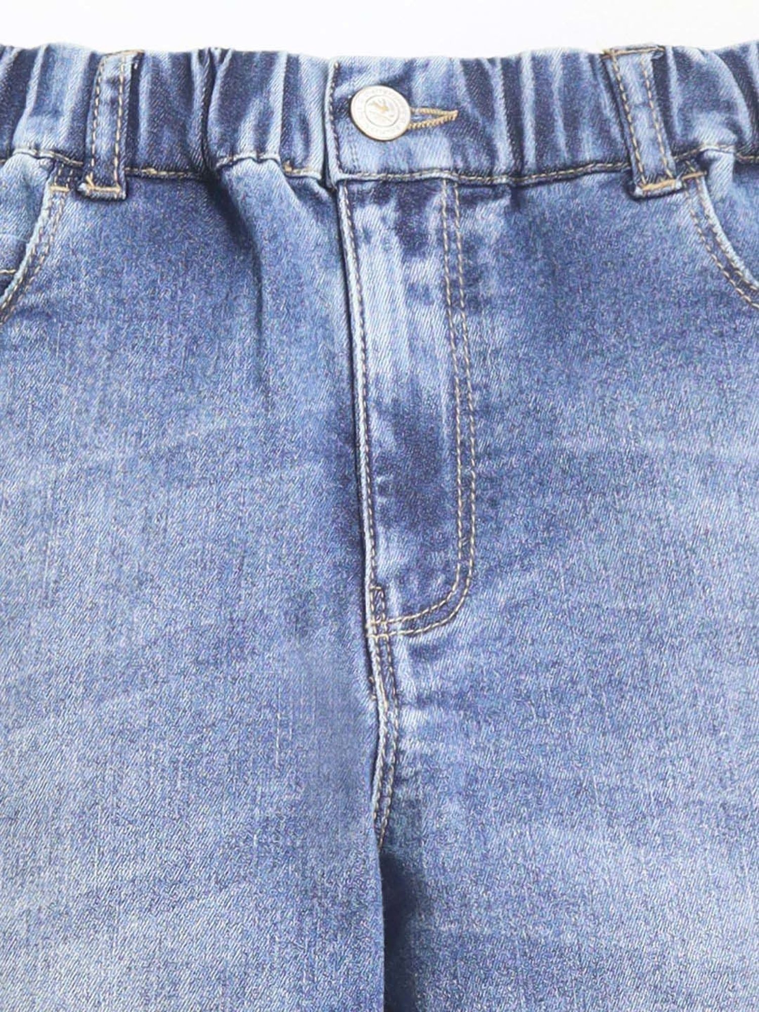 Palm Tree Boys Grey Washed Jeans