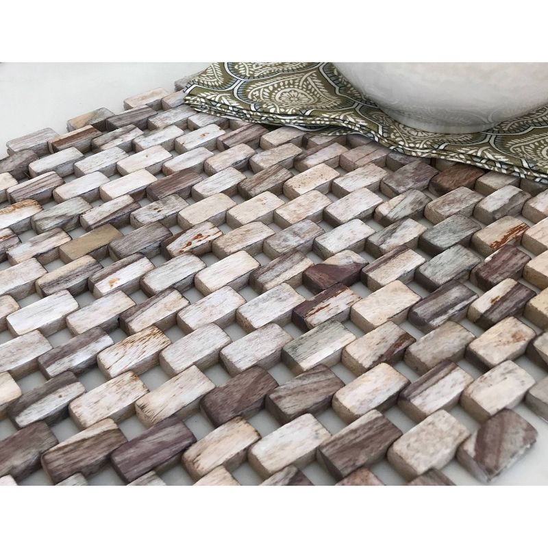 2pk Rosewood Placemats White - Hip-o Modern Living