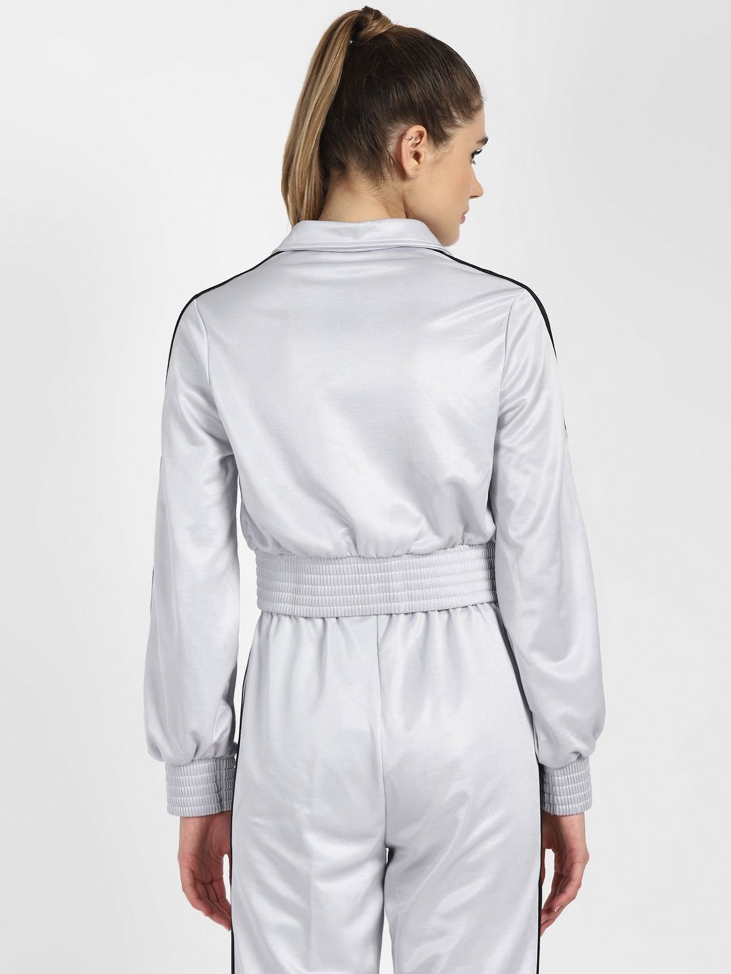 Amante Black Cotton Sports Sweatshirt