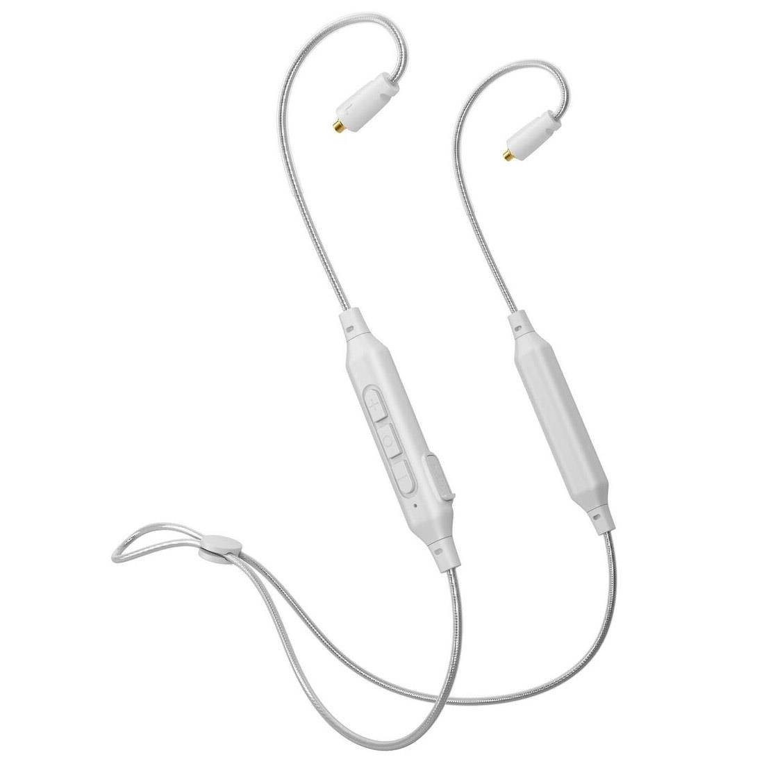 MEE audio BTX1 Bluetooth wireless universal MMCX adapter cable with Qualcomm aptX technology, microphone, and remote (Clear)