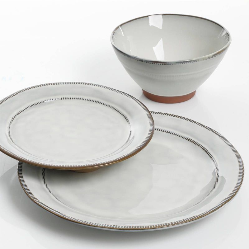 Gibson Eliite 12pc Terracotta Terranea Dinnerware Set