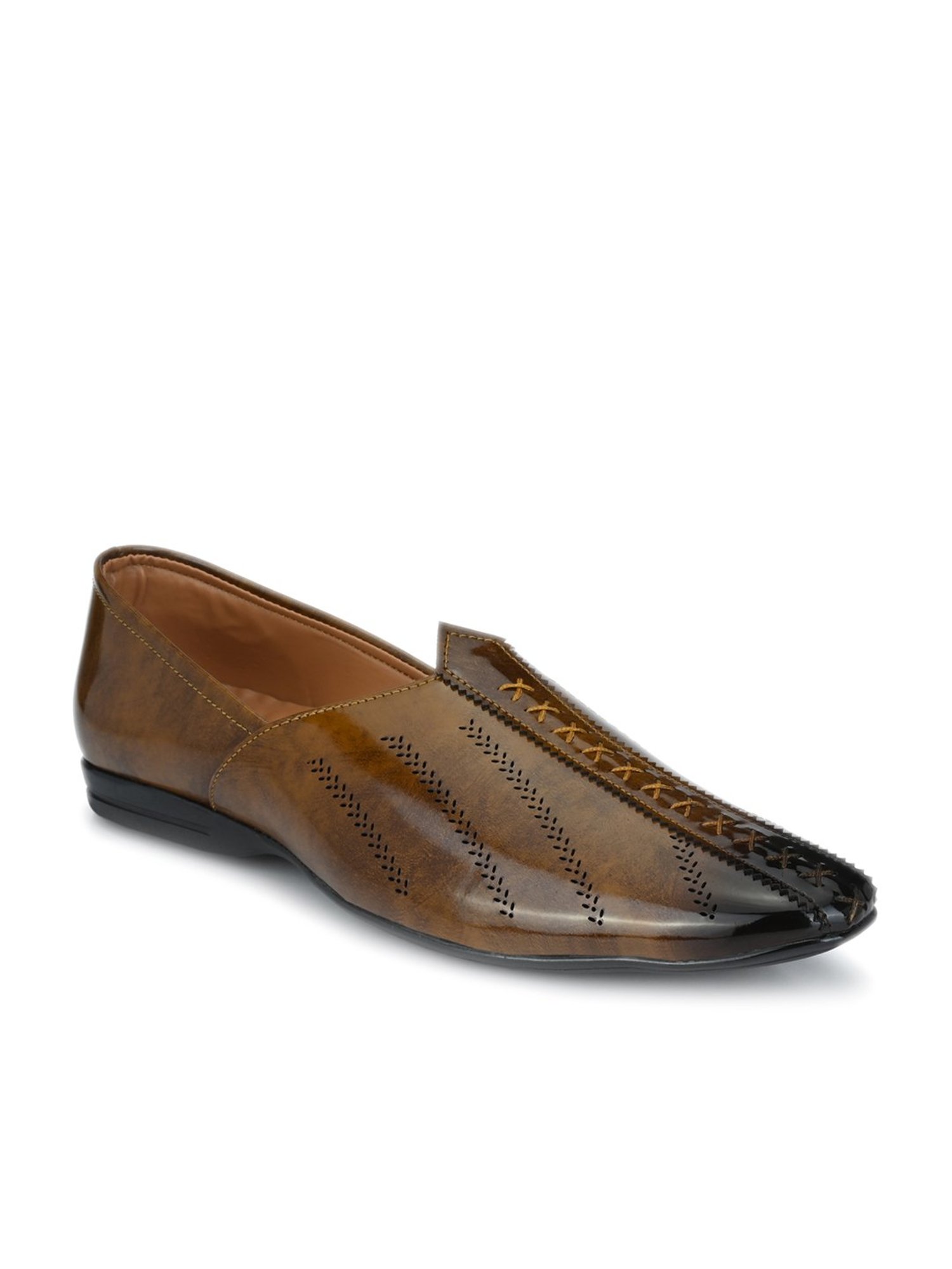 Prolific Tan Ethnic Slip-Ons