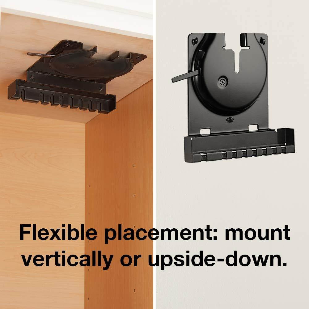 Sanus Wall Mount for Sonos Amp - Slim Black Design with Lockable Latch for Security - Low Profile Bracket Design Mounts in Any Orientation - Built-in Cable Management & Easy 15-Minute Install