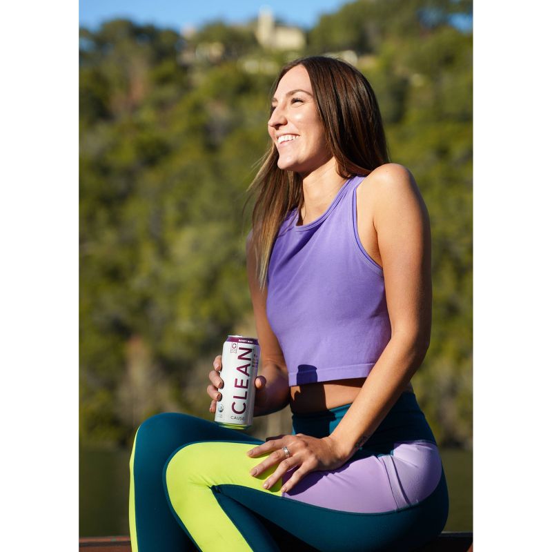 Clean Cause Sparkling Yerba Mate Berry Mint - 16 fl oz Can