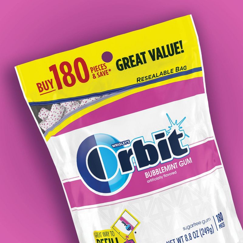 Orbit Bubblemint Sugar Free Gum - 180ct