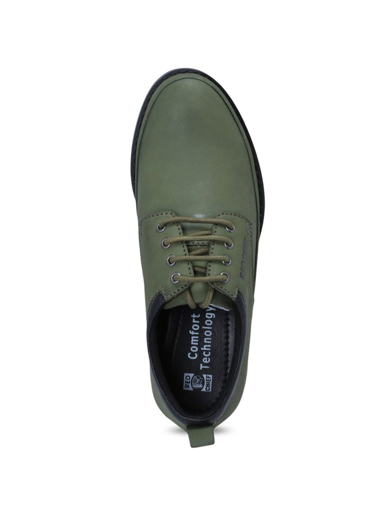 Red Chief Men's Olive Derby Shoes