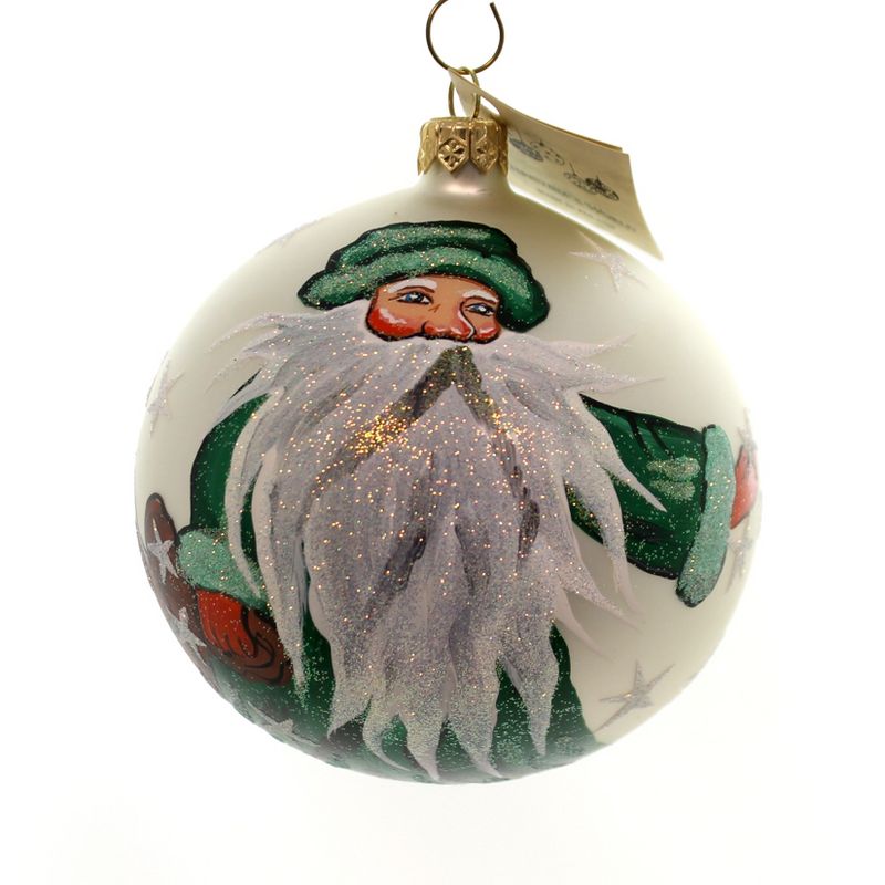 Christina's World Green Robed Sorcerer Santa Ball Ornament  -  Tree Ornaments