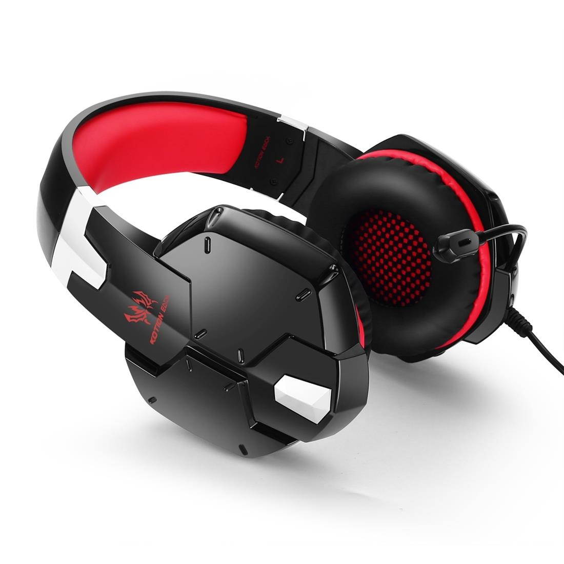 KOTION EACH G1200 Professional 3.5mm Plug Bass Stereo Gaming Headphone with Microphone, For PS4, Smartphone, Tablet, Computer, Notebook(Red)
