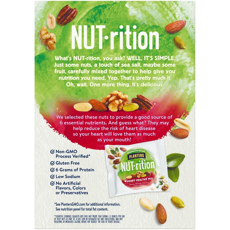 Planters Nut-Rition Heart Healthy Mixed Nuts - 7.5oz/7ct