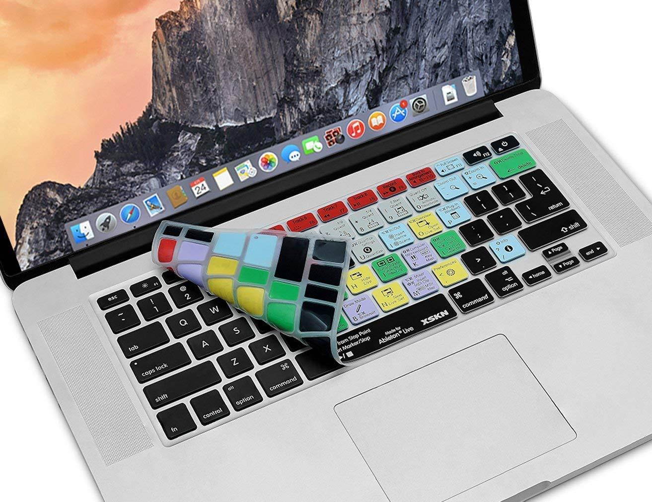XSKN Ableton Live Functional Shortcut Silicone Keyboard Skin Cover for MacBook Air 13, Pro 13, 15, 17, Retina 13 15 and Wireless keyboard (not suit for magic keyboard)