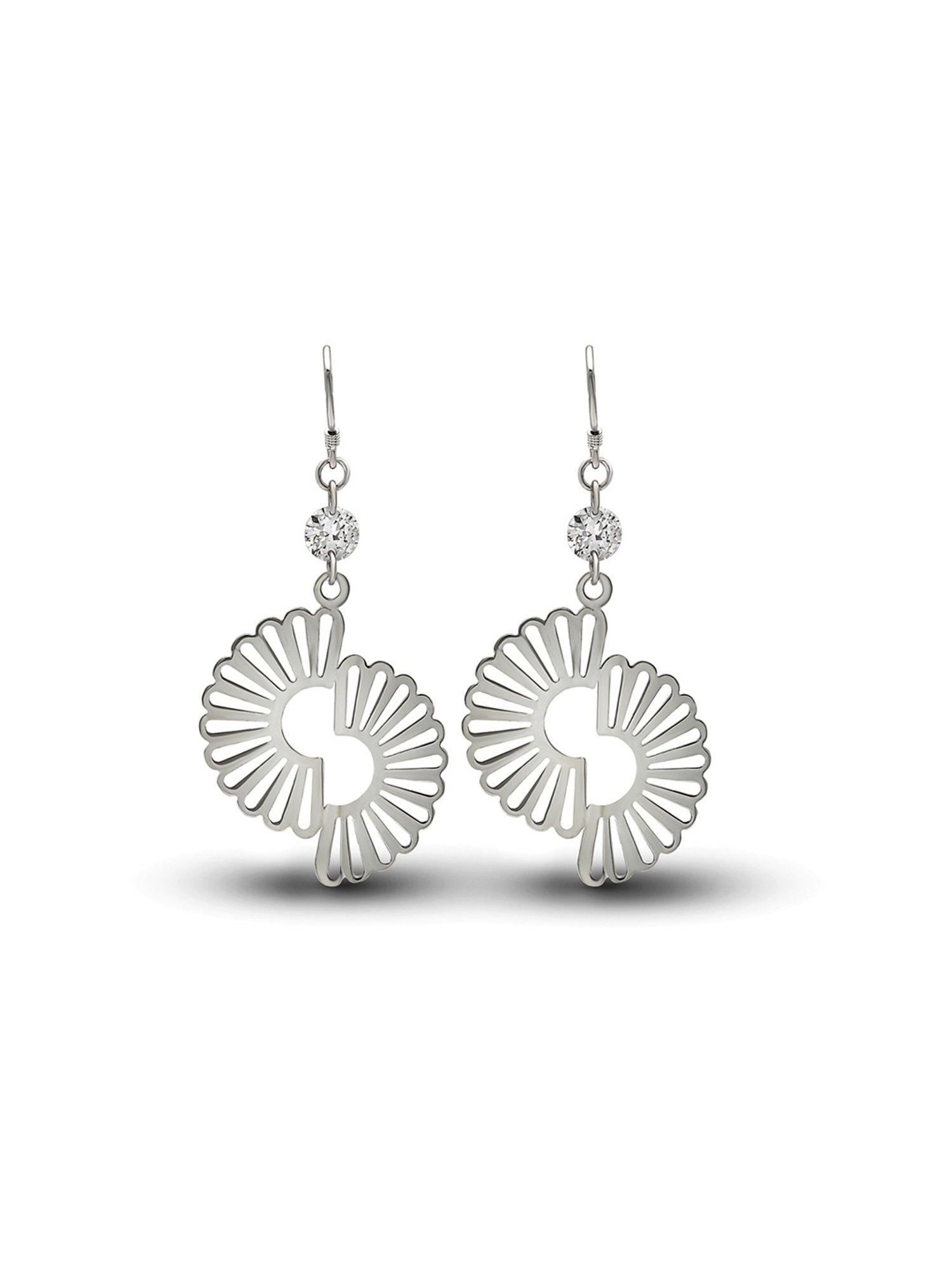 Silberry 92.5 Sterling Silver Beauty Dangler Earrings for Women