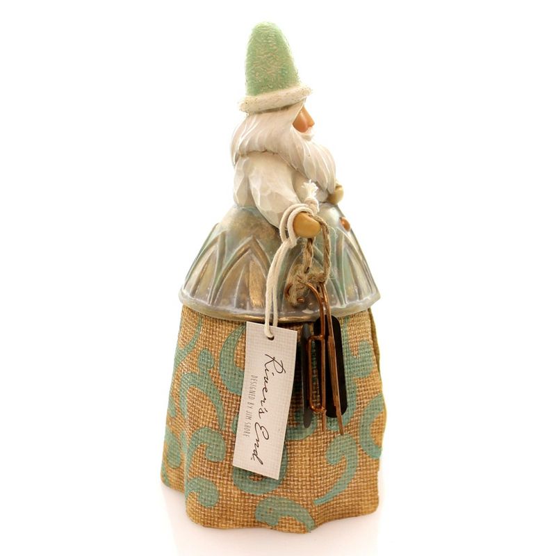 Jim Shore Santa With Skates Figurine River's End Christmas  -  Decorative Figurines