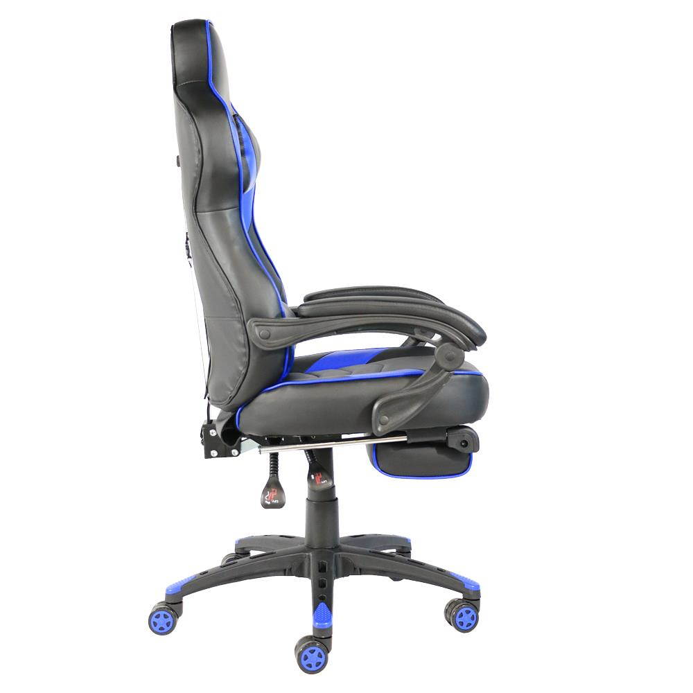 High Back Ergonomic Swivel Gaming Chair Racing Style Adjustable Recline Footrest