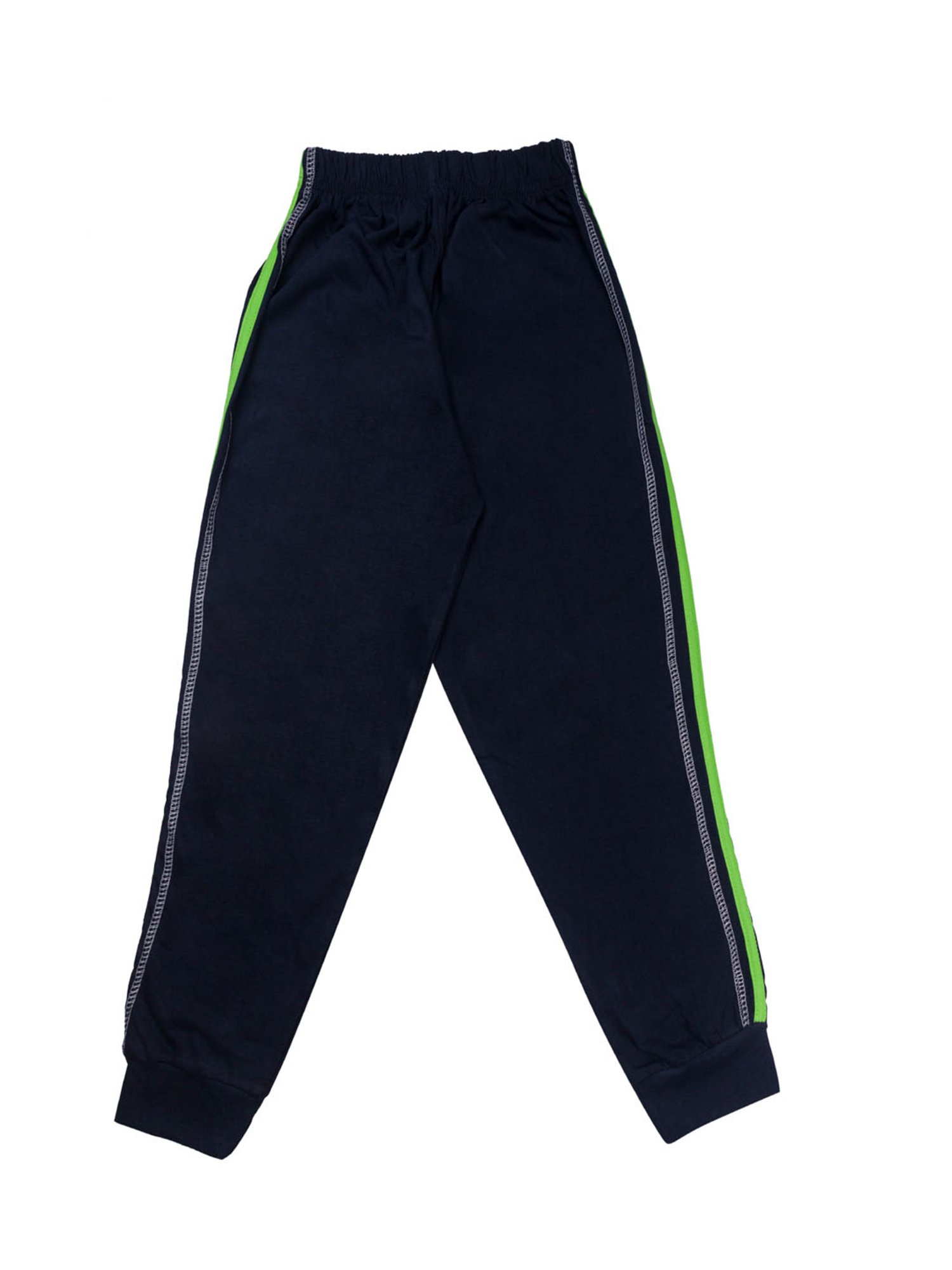 Todd N Teen Kids Printed Green & Navy T-Shirt with Joggers