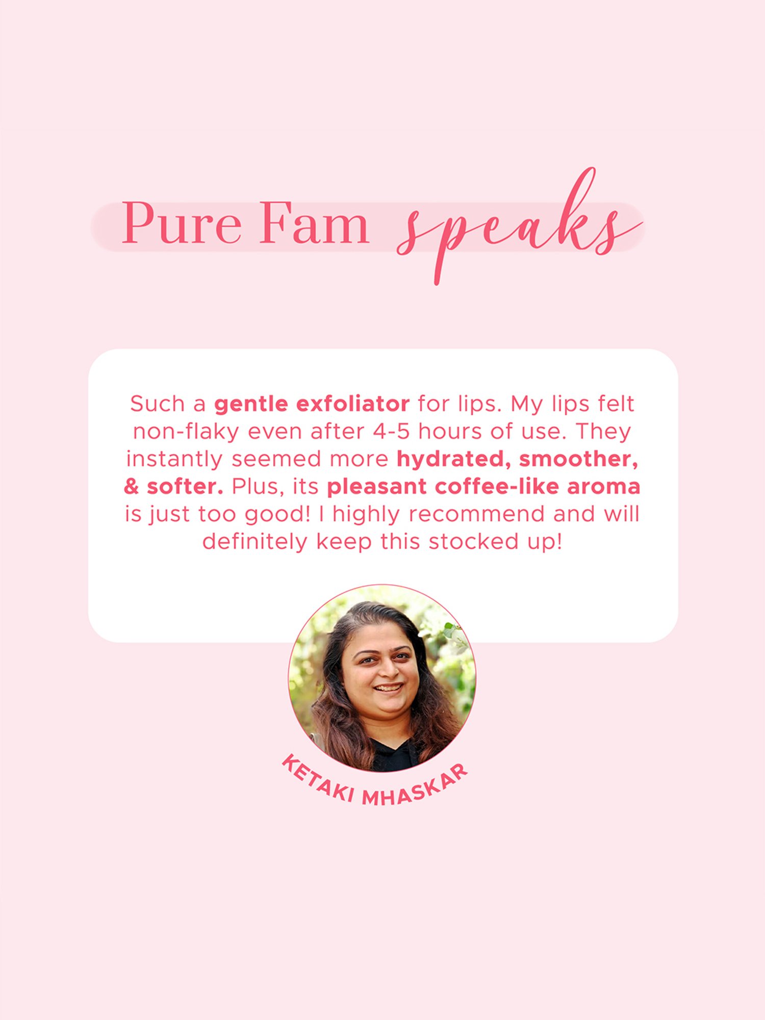 Pure Sense Coffee Cake Lip Scrub - 5 gm
