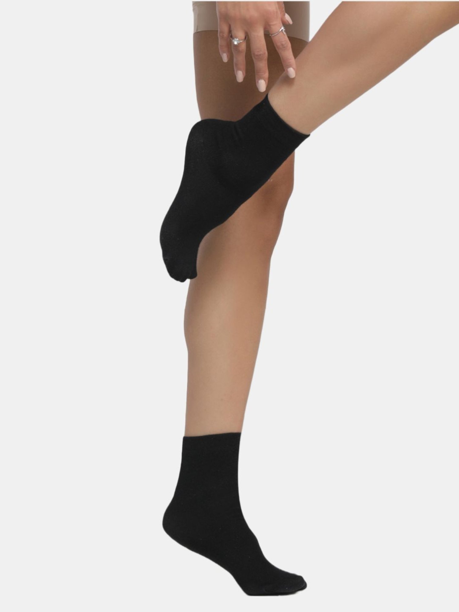 NEXT2SKIN Black & Beige Socks - Pack of 3
