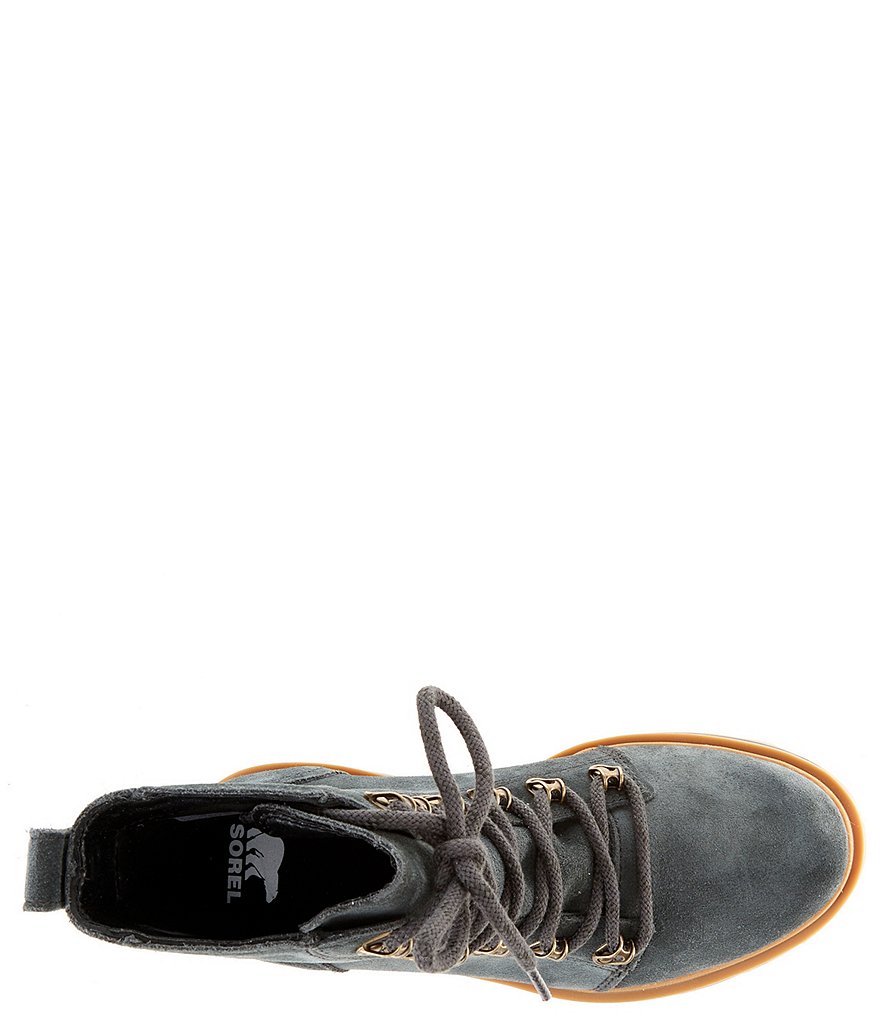 Sorel Lennox Waterproof Suede Lace-Up Booties