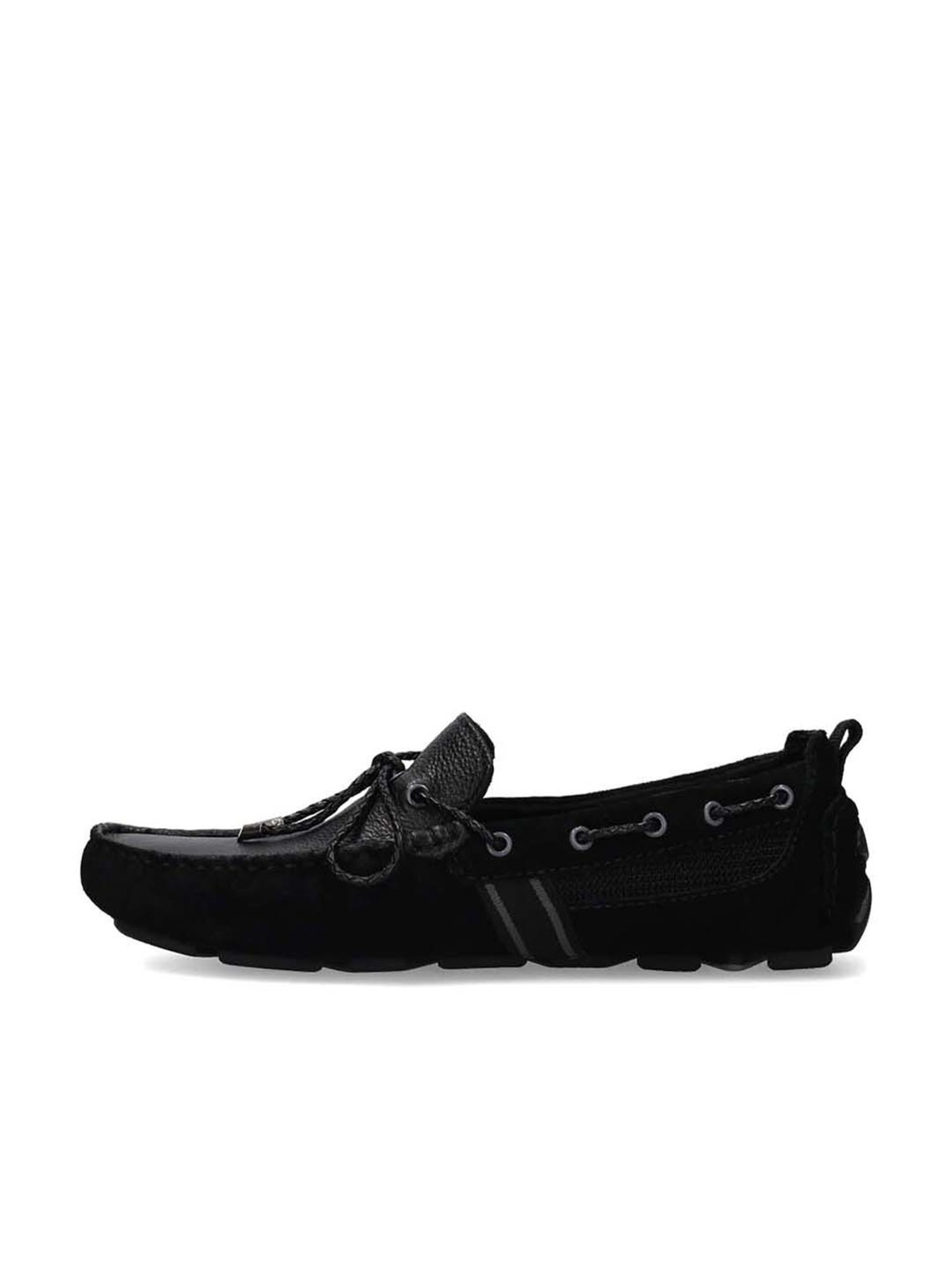 Bagatt Men's Hexa Black Boat Shoes