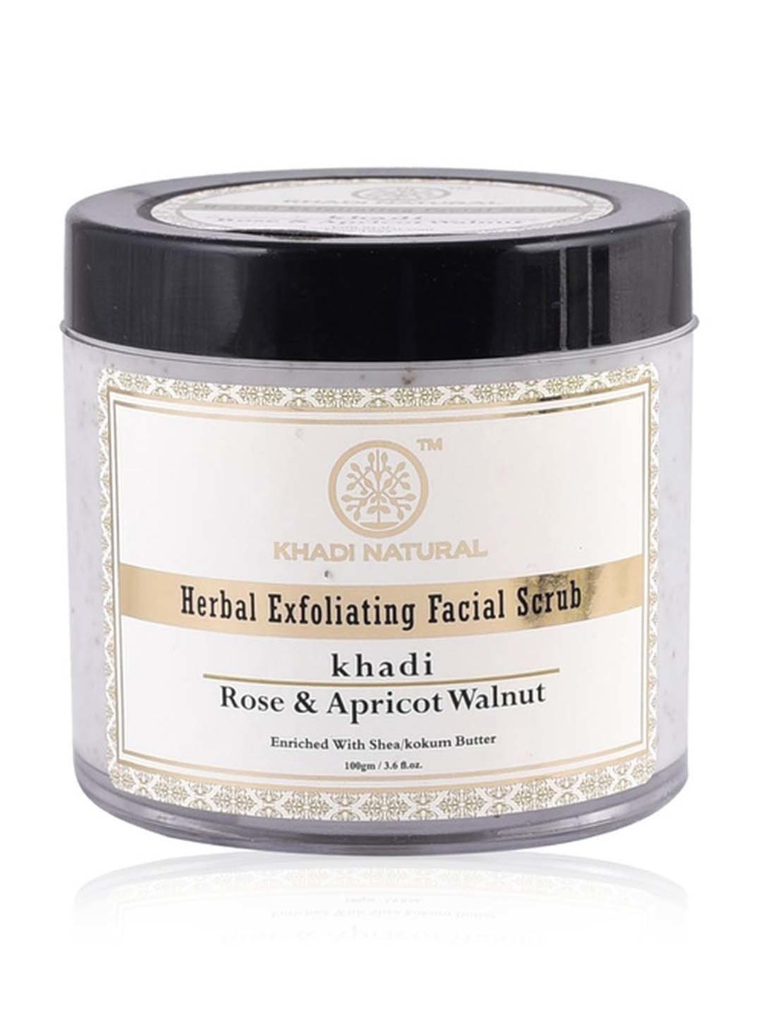 Khadi Natural Herbal Rose Apricot & Walnut Scrub - 100 gm