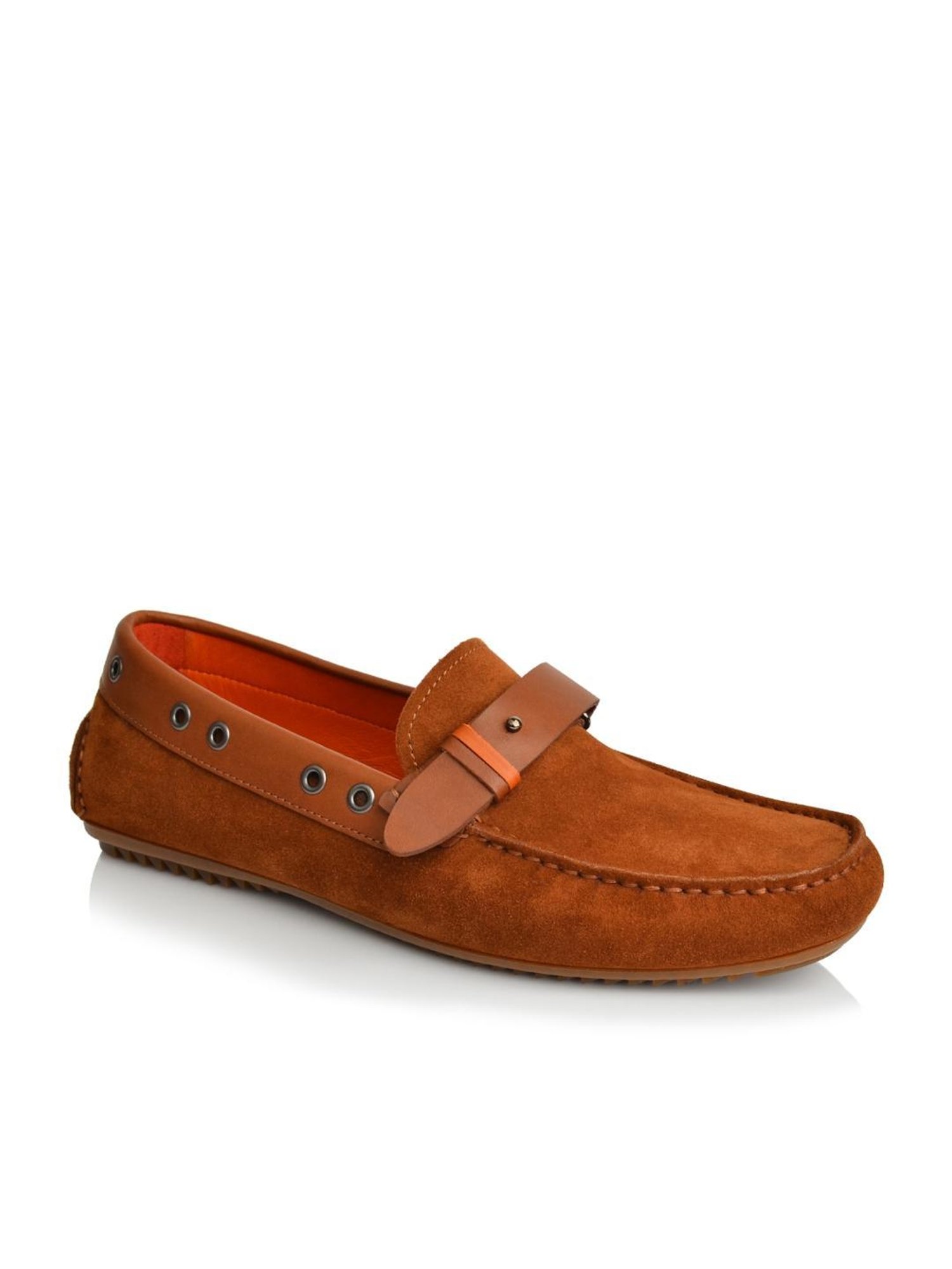 Language Shoes Men's Reggie Driver Tan Loafers