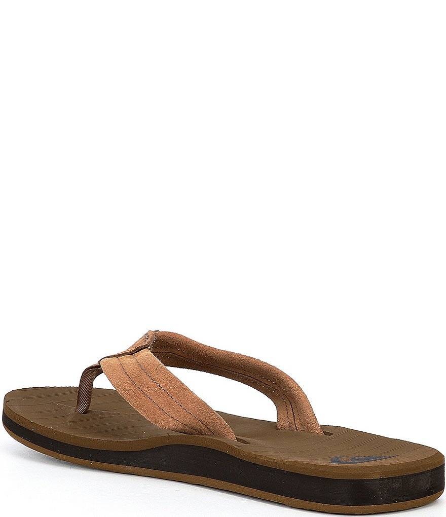 Quiksilver Men's Carver Suede Flip Flops