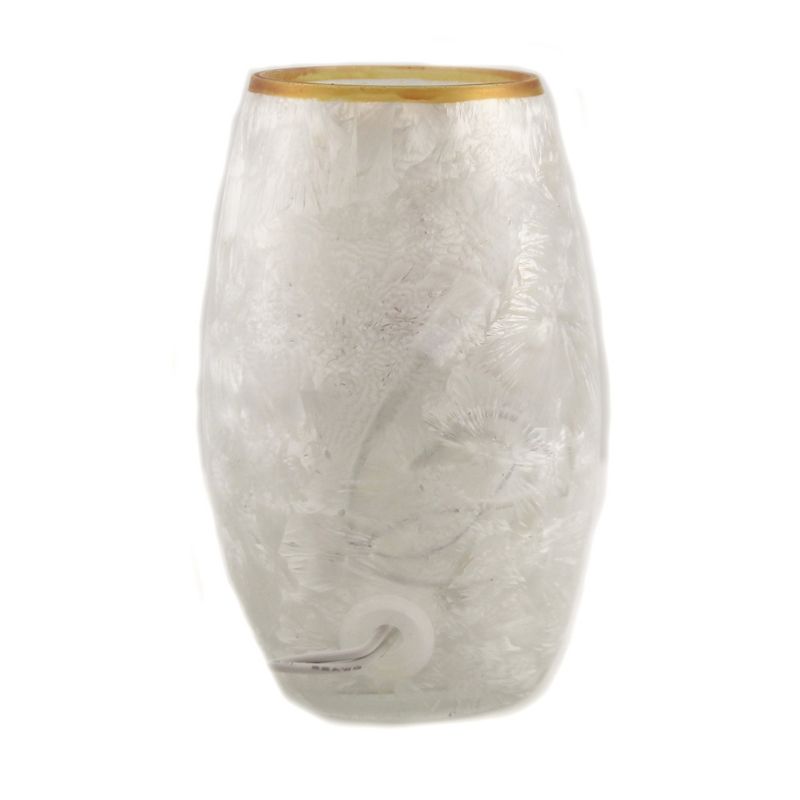 Stony Creek 5.0" Fall Cardinals Small Lit Vase Autumn Birch Tree  -  Novelty Sculpture Lights