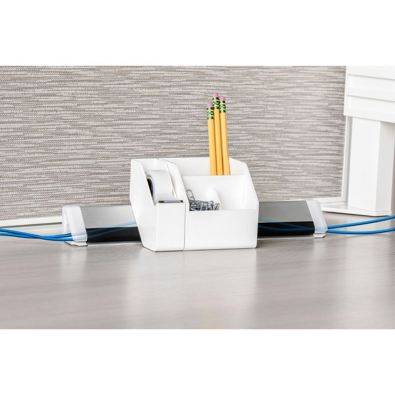 Bostitch Konnect 3-Piece Desk Organizer & Cable KT-KIT1-WHITE