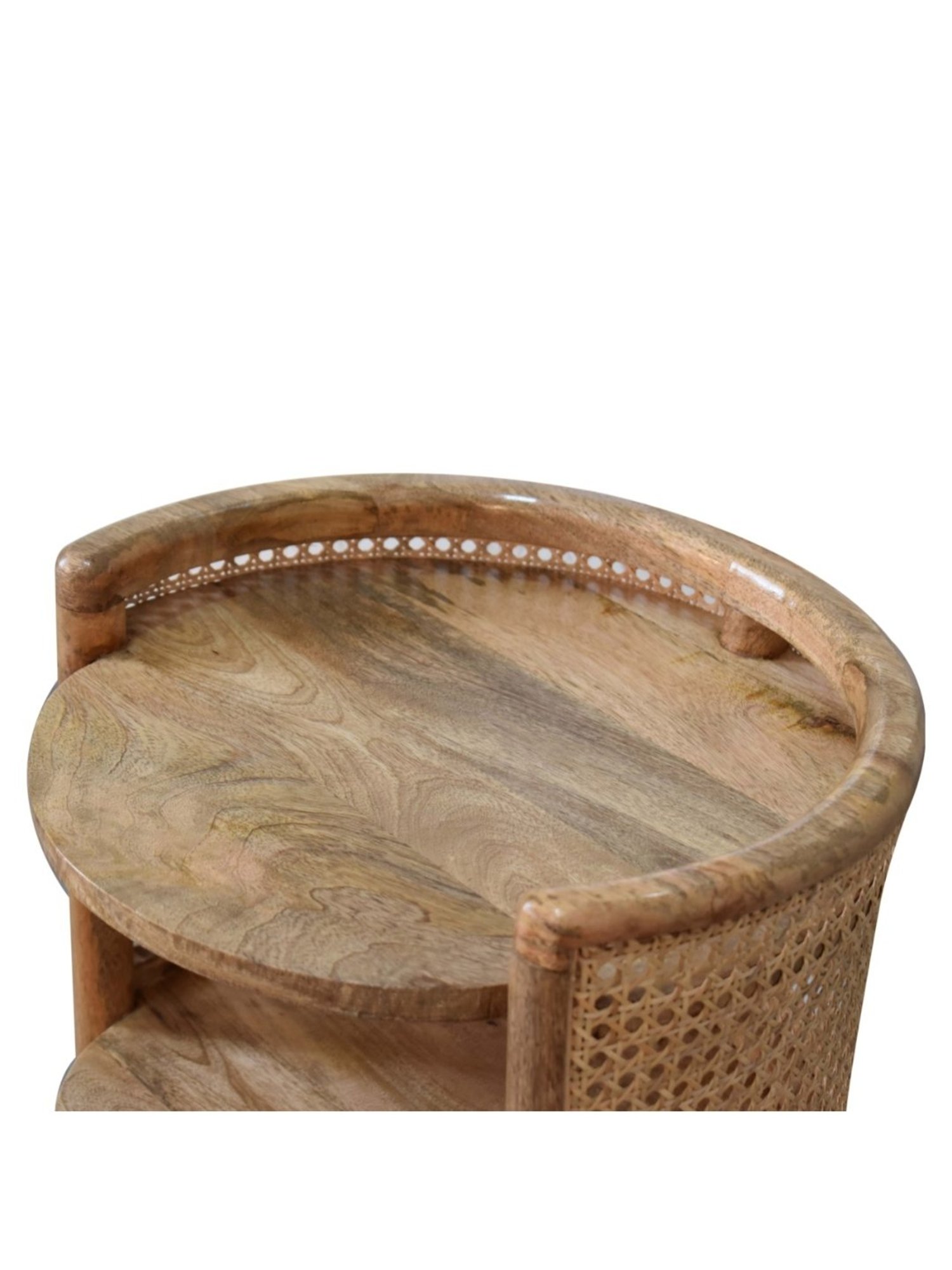 Ikiriya Avina Solid Dark Brown Wood End Table