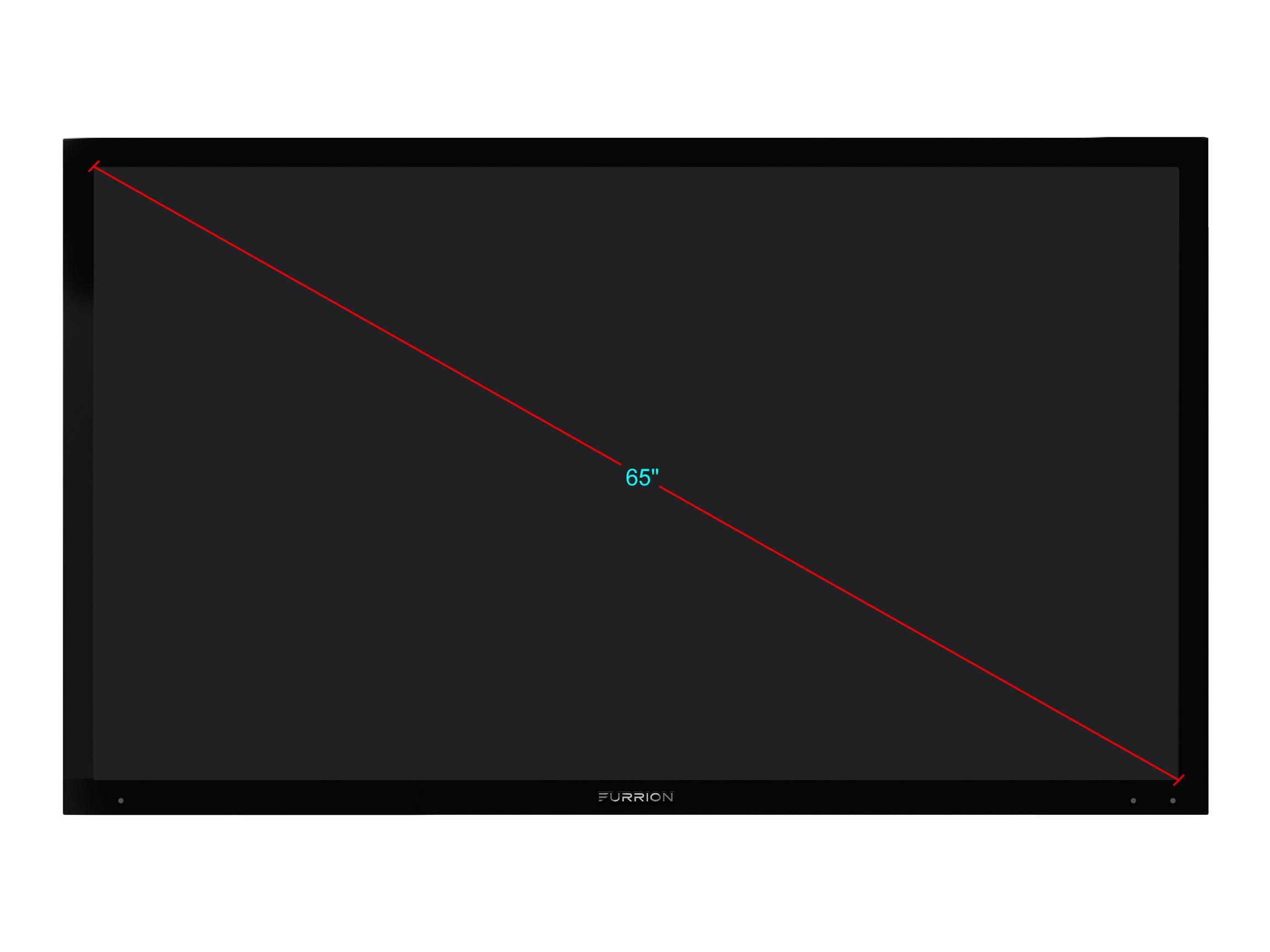 Furrion Aurora Full Shade 65" 4K Outdoor TV, IP54 Weatherproof FDUF65CBR