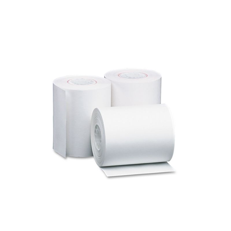 Iconex Direct Thermal Printing Thermal Paper Rolls 4.38" x 127 ft White 90782987