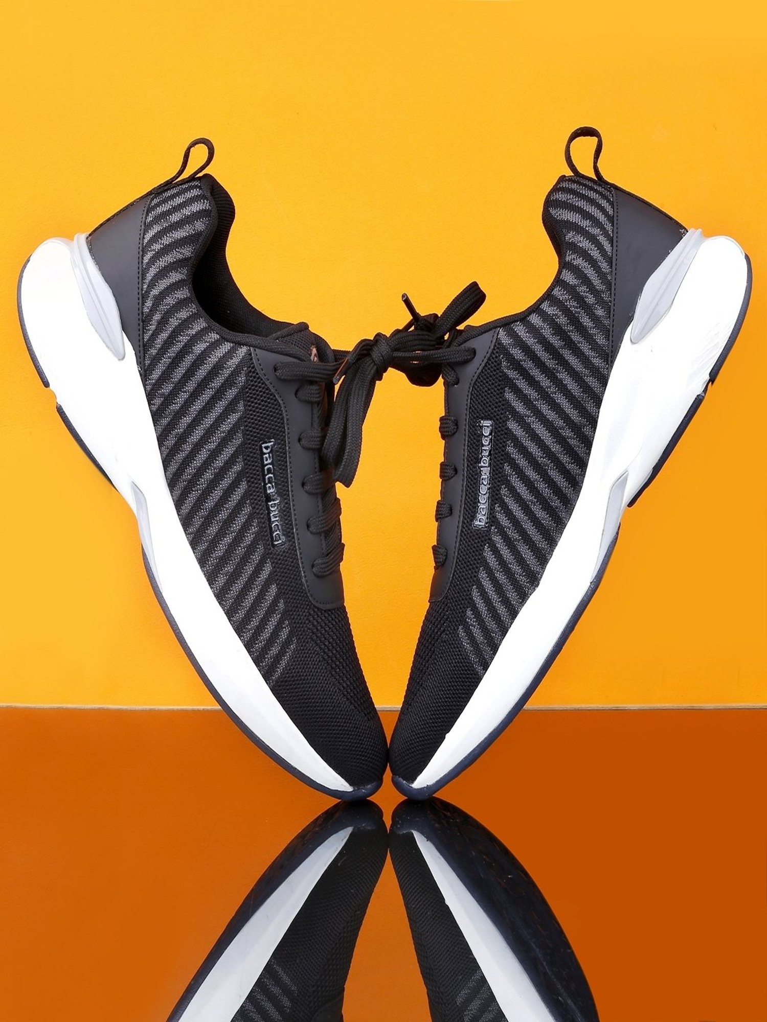 Bacca Bucci Men's NIMBUS Black Running Shoes